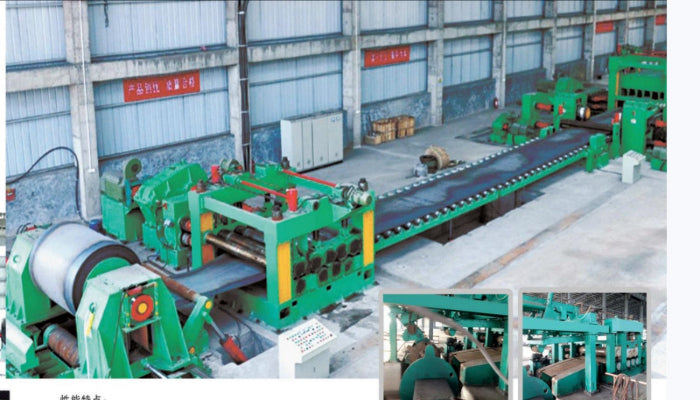 medium metal coil CNC high speed precision uncoiling and leveling line