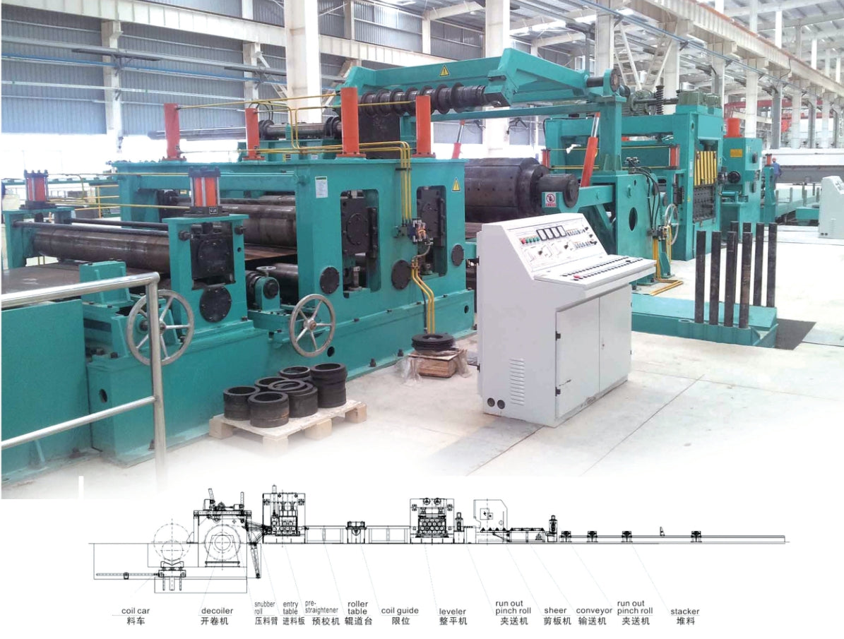 thicker-gauge steel plates uncoiler and leverling cutting line